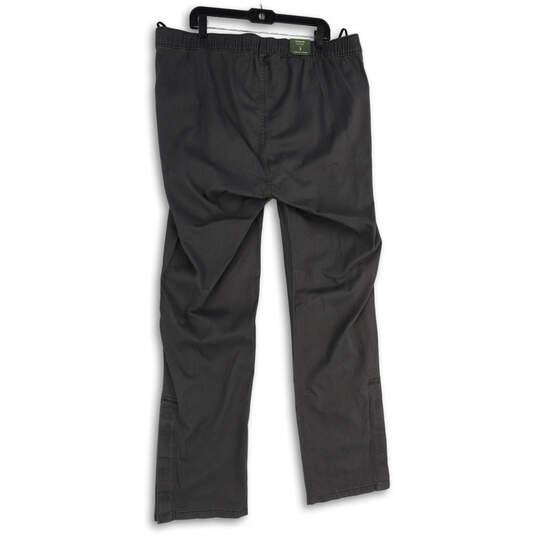 NWT Mens Gray Flat Front Straight Leg Slash Pocket Ankle Pants Size 42W L36 image number 2