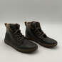 Mens Maelly Brown Yellow Leather Round Toe Lace Up Ankle Boots Size 7.5 image number 2