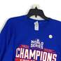 Gildan Mens Blue 2016 World Series Champion Chicago Cubs MLB T-Shirt Size XL image number 3