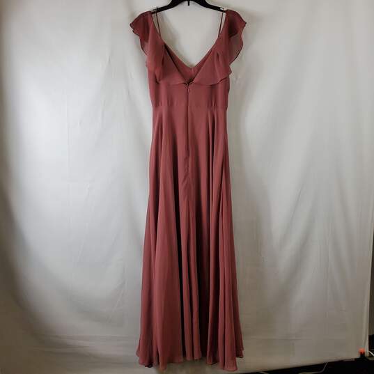 Jenny Yoo Collection Women's Maroon Maxi Dress SZ 6 NWT image number 4