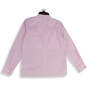 NWT Womens Pink Mandarin Collar long Sleeve Button-Up Shirt Size 8 image number 2