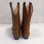 Western Style Brown Leather Riding Boots EU Size30.5 image number 4