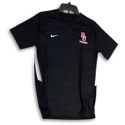 NWT Mens Black Dri-Fit Short Sleeve Tennis Pullover T-Shirt Size Medium