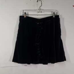 Womens Stretch Lace Up Front Short A-Line Skirt Size X-Large