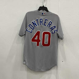 Mens Gray Chicago Cubs Willson Contreras #40 Baseball-MLB Jersey Size S alternative image