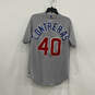 Mens Gray Chicago Cubs Willson Contreras #40 Baseball-MLB Jersey Size S image number 2