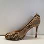 COACH Chelsey Snakeskin Embossed Leather Pump Heels Shoes Size 9B image number 2