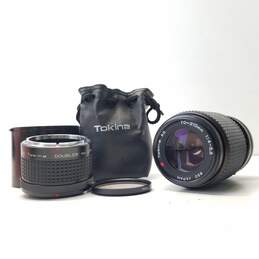 Tokina SD 70-210mm 4-5.6 Camera Lens for Canon FD and Doubler