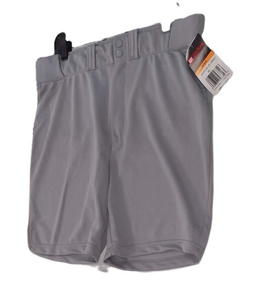 Wilson Men's Gray Flat Front Regular Fit Sport Athletic Shorts Size XL NWT image number 2