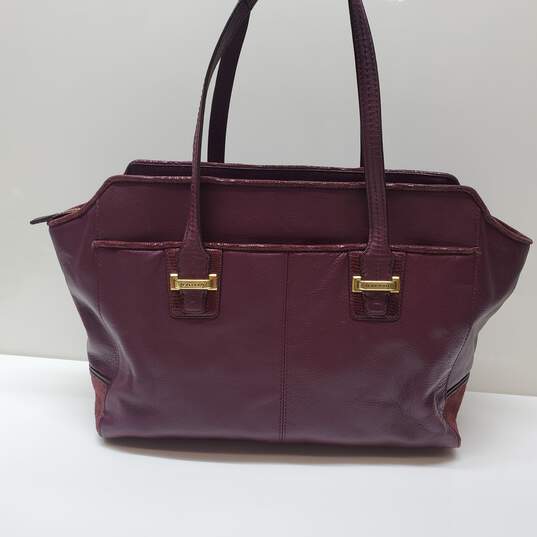Coach Bags Coach Taylor Leather Alexis Carryall Burgundy image number 3