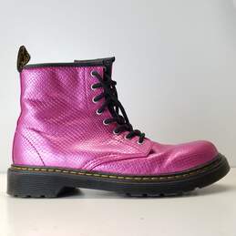 Dr. Marten Snake Skin Pink Design Women Boots s.4