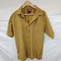 Mn The North Face Yellow Gingham Plaid Checks Polyester Blend T-Shirt Sz M/M image number 1