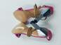 Emporio Armani Hot Pink Strappy Sandals W 6 COA image number 5