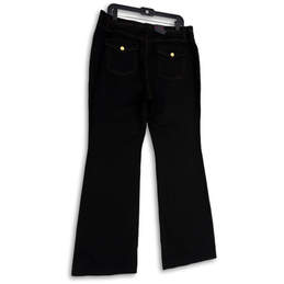NWT Womens Black Denim Dark Wash Regular Fit Pockets Bootcut Jeans Size 16 alternative image