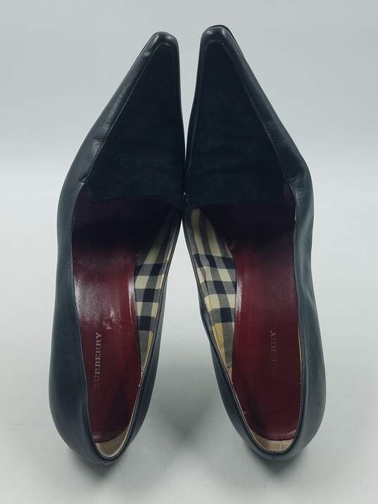 Authentic Burberry Black Pointed Pump W 7.5 image number 6