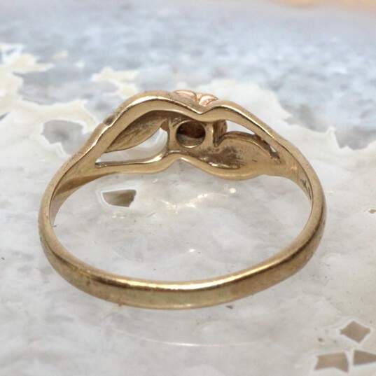Landstrom's 10K Black Hills Gold Flower Ring Size 8.5 - 2.5g image number 4