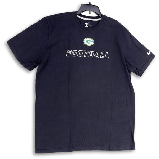Mens Black NFL Equipment Green Bay Packers Pullover Football T-Shirt Sz XXL image number 1