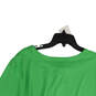 NWT Womens Green 3/4 Casual Sleeve Tie Neck Pullover Blouse Top Size 2X image number 4