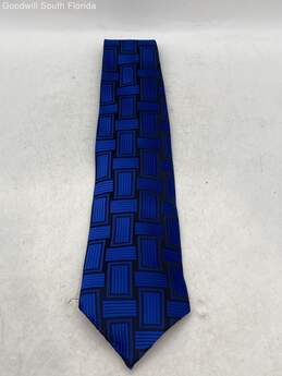 Authentic Giorgio Armani Mens Blue Black Tie