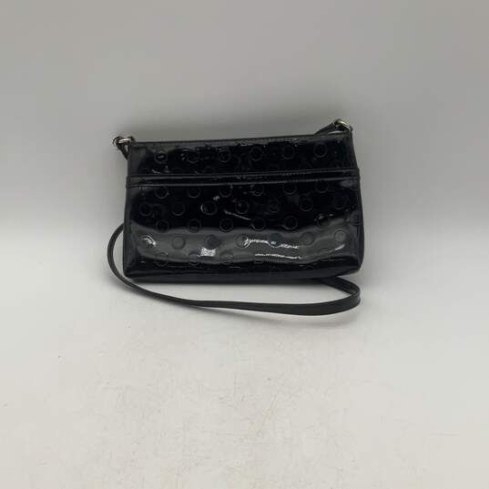 Kate Spade Womens Black Patent Leather Inner Pocket Crossbody Bag Purse image number 4