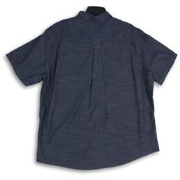 NWT Eddie Bauer Mens Blue Short Sleeve Collared Classic Button-Up Shirt Size 2XL alternative image