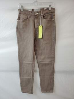 Everlane Original Cheeky Jean Cropped Brown Cotton Pants Size 27