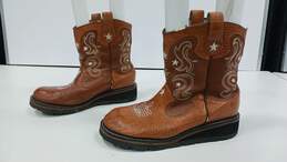 Roper Men's Brown Leather Boots Size 10 alternative image