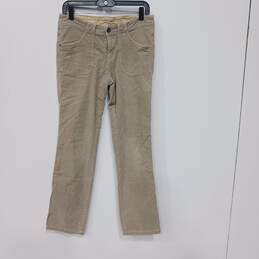 Kuhl Women's Tan Corduroy Pants Size 8 Reg