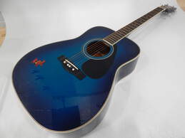 Yamaha Brand FG-422 OBB Blue Acoustic Guitar w/ Hard Case alternative image