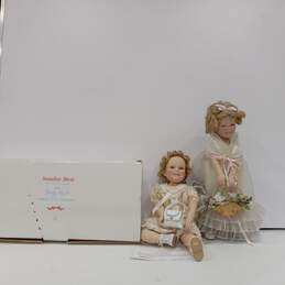 Pair of Shirley Temple Toddler Doll In Box