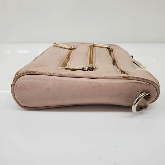 Rebecca Minkoff Mini 5 Zip Pink Leather Chain Strap Crossbody Bag w/COA image number 7
