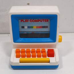 Vintage Fisher Price Toy Cash Register & Tomy Tutor Play Computer Playsets alternative image