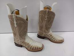 Roper Western Style Animal Pattern Leather Boots Size 8 - NWT alternative image