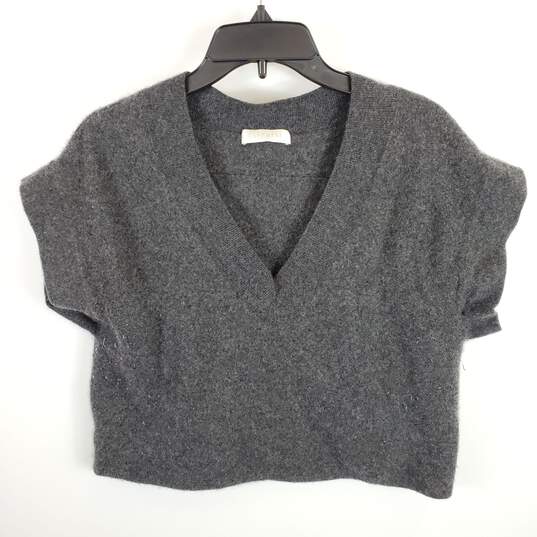 UNIQLO Women Grey Wool Cropped Top L image number 1