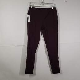 Womens Regular Fit Pull-On Fitted Activewear Ankle Leggings Size M (8-10)