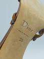 Authentic DIOR Brown Grommet Sandal W 9 image number 7