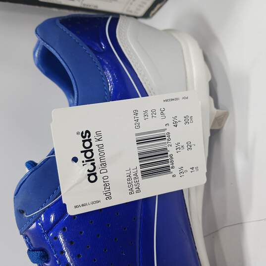 Adidas Blue Diamond Kin Cleats Size 14 image number 7