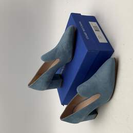 Stuart Weitzman Womens Arkymid ZW52047 Blue Suede Pointed Toe Pump Heel Size 10 alternative image