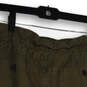 Womens Green Front Pocket Drawstring Regular Fit Mini Skirt Size 8 image number 3