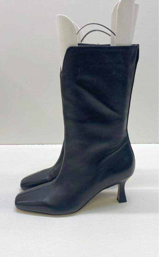 Sam Edelman Leather Lolita Slip-On Boots Black 6.5 image number 2