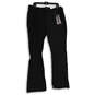 NWT Womens Black Denim Dark Wash Mid Rise Bootcut Jeans Size 8W L image number 1