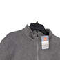 NWT Mens Gray Long Sleeve Mock Neck Quarter Zip Pullover Sweater Size XL image number 3