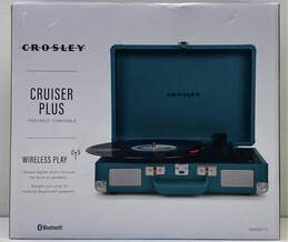 Crosley Cruiser Plus Portable Turntable-UNTESTED, NO POWER CABLE, SOLD AS IS
