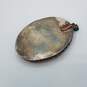 Sterling Silver Brown Marbled Stone Oval Pendant Damage 18.3g image number 2