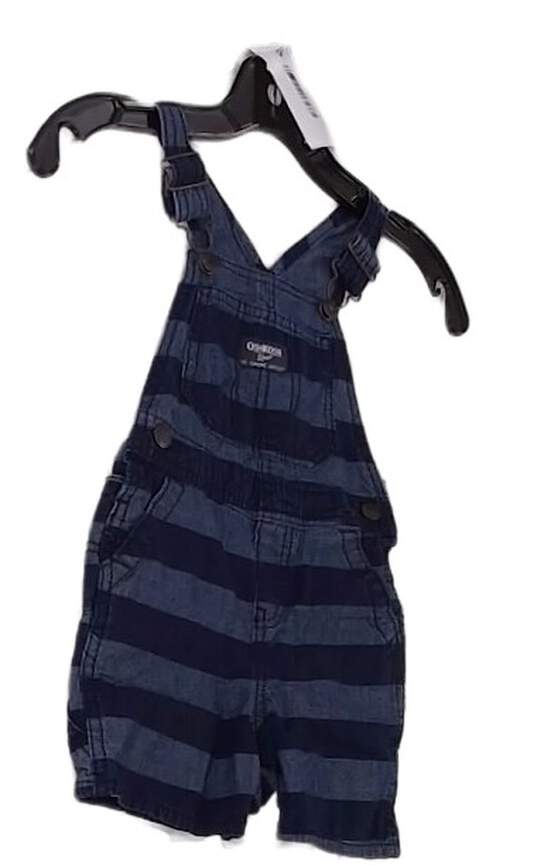 Boys Blue Pockets One Piece Overalls Size 24m image number 2