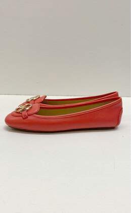 Michael Kors Orange Leather Ballet Flats Loafers Shoes Size 8 M alternative image