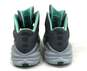 Nike 2014 Hyperdunk Magnet Grey Turquoise Men's Shoe Size 12 image number 3
