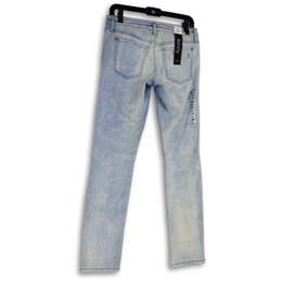 NWT Womens Blue Denim Medium Wash Pockets Stretch Skinny Leg Jeans Size 29R alternative image