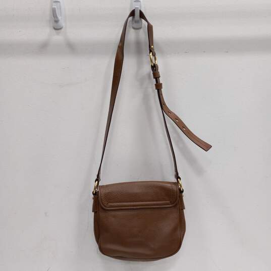 Michael Kors Brown Leather Crossbody Purse image number 2
