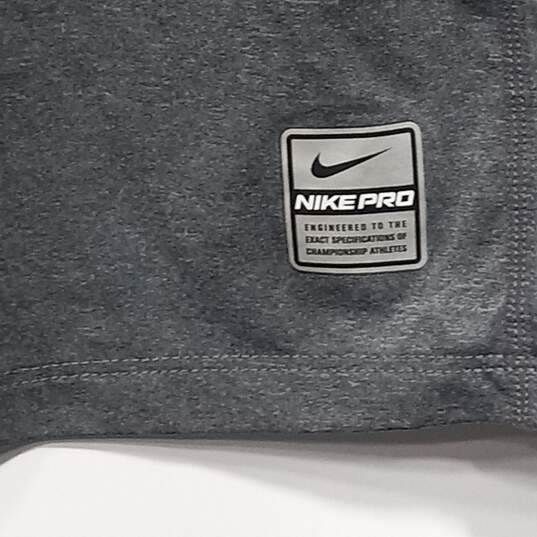 Nike Pro Men's Gray Fitted Tank Top Size M image number 5